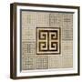 Greek Key III-Ellie Roberts-Framed Art Print