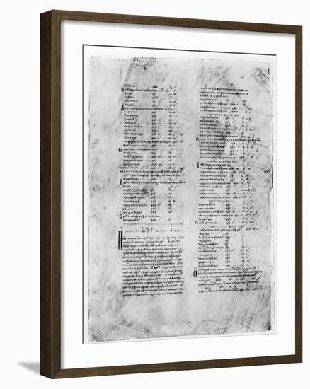 Greek Manuscript of Ptolemy's Geography-Claudius Ptolemy-Framed Giclee Print