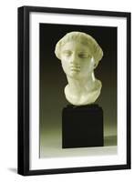 Greek Marble Head of a Woman, Tarentine, circa 4th-3rd Century BC-null-Framed Giclee Print