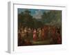 Greek Men and Women Dancing the Khorra, c.1720-37-Jean Baptiste Vanmour-Framed Giclee Print