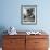 Greek Mountain Villager Engaged in Woodworking During the Winter-James Burke-Framed Photographic Print displayed on a wall