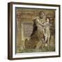 Greek Mythology : the Education of Achilles by the Centaur Chiro-null-Framed Photographic Print