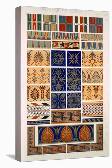 Greek No 8, Plate XXII, from The Grammar of Ornament by Owen Jones-Owen Jones-Stretched Canvas