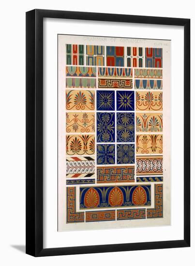 Greek No 8, Plate XXII, from The Grammar of Ornament by Owen Jones-Owen Jones-Framed Giclee Print