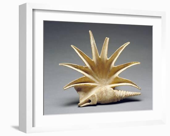 Greek Offering Vessel in the Shape of a Seashell,-null-Framed Photographic Print