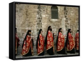 Greek Orthodox Bishops at Easter Mass, Jerusalem, Israel-Emilio Morenatti-Framed Stretched Canvas