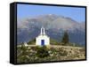 Greek Orthodox Chapel, Near Maza, White Mountains (Lefka Ori), Chania Region, Crete, Greek Islands,-Stuart Black-Framed Stretched Canvas