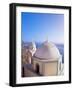 Greek Orthodox Church in Fira, Santorini (Thira), Cyclades Islands, Aegean Sea, Greece-Gavin Hellier-Framed Photographic Print