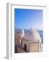 Greek Orthodox Church in Fira, Santorini (Thira), Cyclades Islands, Aegean Sea, Greece-Gavin Hellier-Framed Photographic Print