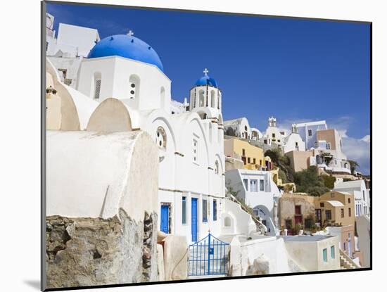 Greek Orthodox Church in Oia Village, Santorini Island, Cyclades, Greek Islands, Greece, Europe-Richard Cummins-Mounted Photographic Print