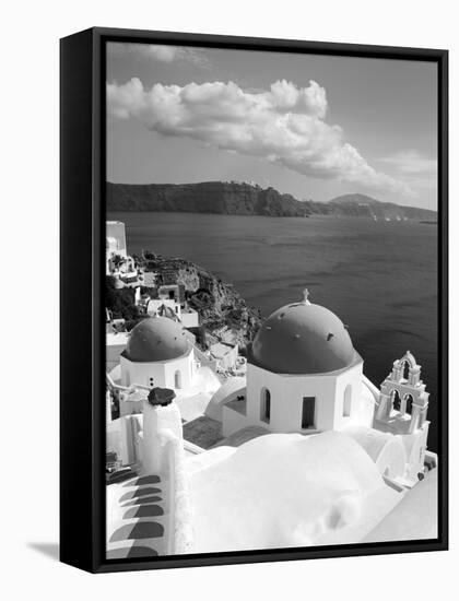 Greek Orthodox Church in Oia Village, Santorini Island, Cyclades, Greek Islands, Greece, Europe-Richard Cummins-Framed Stretched Canvas