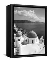 Greek Orthodox Church in Oia Village, Santorini Island, Cyclades, Greek Islands, Greece, Europe-Richard Cummins-Framed Stretched Canvas