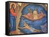 Greek Orthodox Fresco Depicting The Miracle of the Fish-Julian Kumar-Framed Stretched Canvas