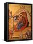 Greek Orthodox Icon Depicting Christ's Birth, Thessaloniki, Macedonia, Greece, Europe-Godong-Framed Stretched Canvas