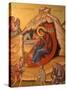 Greek Orthodox Icon Depicting Christ's Birth, Thessaloniki, Macedonia, Greece, Europe-Godong-Stretched Canvas