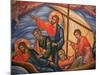 Greek Orthodox Icon Depicting Jesus and His Apostles on Lake Tiberias, Macedonia, Greece-Godong-Mounted Photographic Print