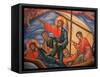 Greek Orthodox Icon Depicting Jesus and His Apostles on Lake Tiberias, Macedonia, Greece-Godong-Framed Stretched Canvas