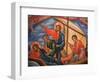 Greek Orthodox Icon Depicting Jesus and His Apostles on Lake Tiberias, Macedonia, Greece-Godong-Framed Photographic Print