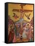 Greek Orthodox Icon Depicting Jesus' Crucifixion, Thessalonica, Macedonia, Greece, Europe-Godong-Framed Stretched Canvas