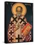 Greek Orthodox Icon Depicting St. Nicholas, Thessaloniki, Macedonia, Greece, Europe-Godong-Framed Stretched Canvas