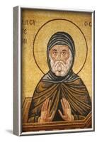 Greek Orthodox icon depicting St. Simeon, St. George's Orthodox church, Madaba, Jordan-Godong-Framed Photographic Print