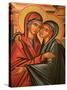 Greek Orthodox Icon Depicting the Visitation, Thessaloniki, Macedonia, Greece, Europe-Godong-Stretched Canvas