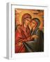 Greek Orthodox Icon Depicting the Visitation, Thessaloniki, Macedonia, Greece, Europe-Godong-Framed Photographic Print