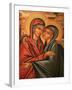 Greek Orthodox Icon Depicting the Visitation, Thessaloniki, Macedonia, Greece, Europe-Godong-Framed Photographic Print