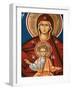 Greek Orthodox Icon Depicting Virgin and Child, Thessalonica, Macedonia, Greece, Europe-Godong-Framed Photographic Print