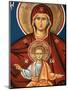 Greek Orthodox Icon Depicting Virgin and Child, Thessalonica, Macedonia, Greece, Europe-Godong-Mounted Photographic Print