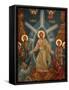 Greek Orthodox Icon of Christ's Resurrection, Thessalonica, Macedonia, Greece, Europe-Godong-Framed Stretched Canvas