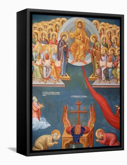 Greek Orthodox Icon, Thessaloniki, Macedonia, Greece, Europe-Godong-Framed Stretched Canvas