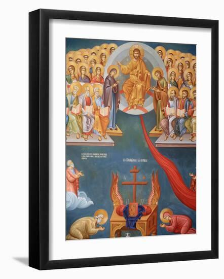 Greek Orthodox Icon, Thessaloniki, Macedonia, Greece, Europe-Godong-Framed Photographic Print