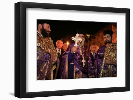 Greek Orthodox procession on Good Friday, Greece-Godong-Framed Photographic Print