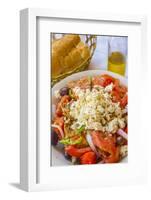 Greek Panzanella Salad, Kalymnos, Dodecanese, Greek Islands, Greece, Europe-Neil Farrin-Framed Photographic Print