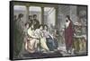 Greek Physician Galen Teaching in Rome, 162 AD-null-Framed Stretched Canvas