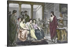 Greek Physician Galen Teaching in Rome, 162 AD-null-Stretched Canvas