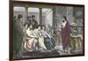 Greek Physician Galen Teaching in Rome, 162 AD-null-Framed Giclee Print