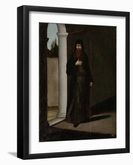 Greek Priest-Jean Baptiste Vanmour-Framed Art Print