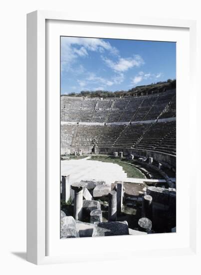 Greek-Roman Theatre in Ephesus, Turkey, Built in Ca 200 BC and Enlarged in Roman Times-null-Framed Giclee Print