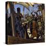 Greek Sailors Boarded Eleanor's Ship and Took Her Prisoner-Alberto Salinas-Stretched Canvas