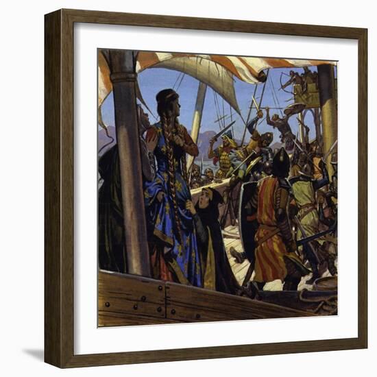 Greek Sailors Boarded Eleanor's Ship and Took Her Prisoner-Alberto Salinas-Framed Giclee Print