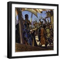 Greek Sailors Boarded Eleanor's Ship and Took Her Prisoner-Alberto Salinas-Framed Giclee Print