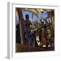 Greek Sailors Boarded Eleanor's Ship and Took Her Prisoner-Alberto Salinas-Framed Giclee Print