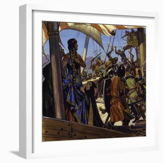 Greek Sailors Boarded Eleanor's Ship and Took Her Prisoner-Alberto Salinas-Framed Giclee Print