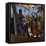 Greek Sailors Boarded Eleanor's Ship and Took Her Prisoner-Alberto Salinas-Framed Stretched Canvas