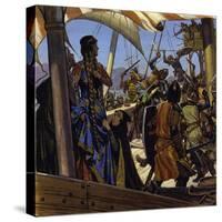 Greek Sailors Boarded Eleanor's Ship and Took Her Prisoner-Alberto Salinas-Stretched Canvas
