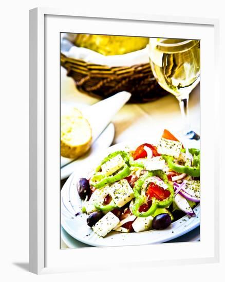 Greek Salad, Plaka District, Athens, Greece-Doug Pearson-Framed Photographic Print