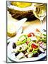 Greek Salad, Plaka District, Athens, Greece-Doug Pearson-Mounted Photographic Print