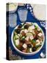 Greek Salad with Feta and Olives, Greek Food, Greece, Europe-Nico Tondini-Stretched Canvas
